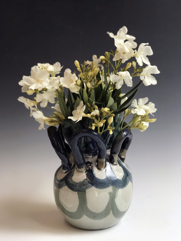 Arched Vase 11” x 7” x 7” porcelain