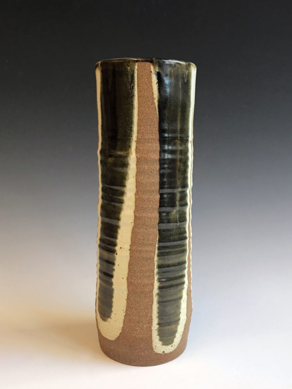 Vase 17” x 5” x 5” stoneware